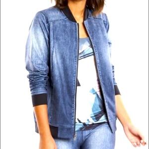 NWT Lucy Activewear Dark IndiGO Zip Up Jacket